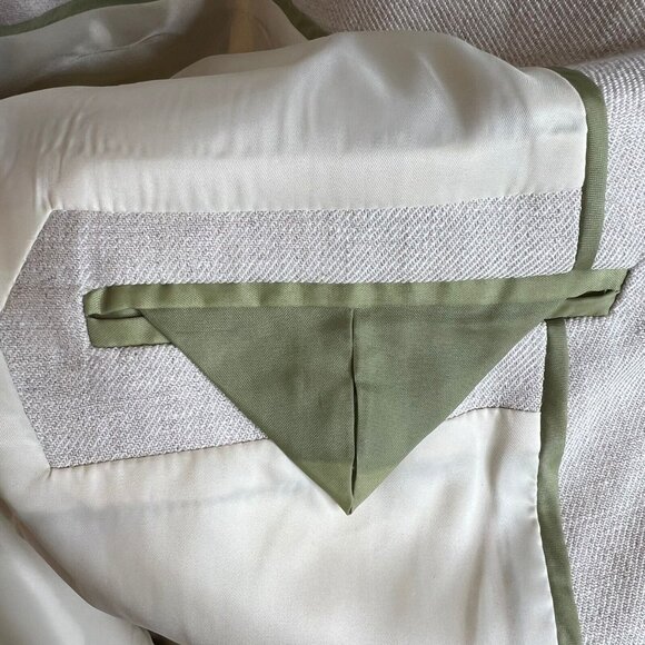 NWT J.Crew $198 Helena Blazer Stretch Linen Blend Flax Ivory Size 4 BX793 - Picture 12 of 15